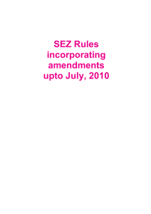SEZ Rules, 2006