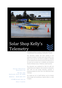 Telemetry Booklet - World Solar Challenge