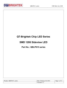 QT-Brightek Chip LED Series SMD 1206 Sideview LED