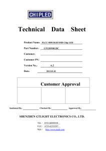 Gtlight Technical Data Sheet