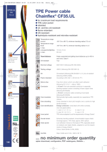 TPE Power cable Chainflex® CF35.UL no minimum order