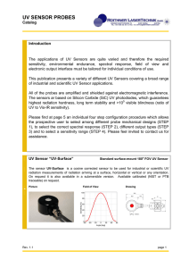 UV SENSOR PROBES