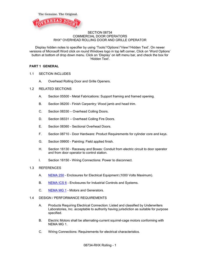 Operator Rhx Specs For Rolling Steel