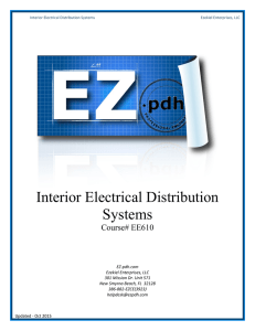 Interior Electrical Distribution Systems