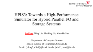 HIPS3: Towards a High-Performance Simulator for Hybrid Parallel I