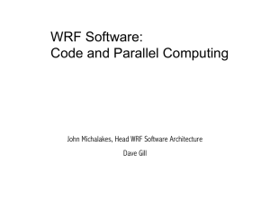 WRF Software: Code and Parallel Computing