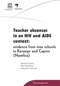 Teacher absences in an HIV and AIDS context