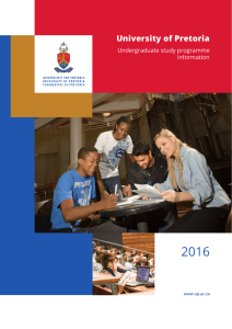 Undergraduate study programme information