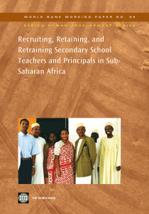 Recruiting, Retaining, and Retraining Secondary School Teachers