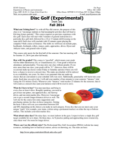 Disc Golf (Experimental)