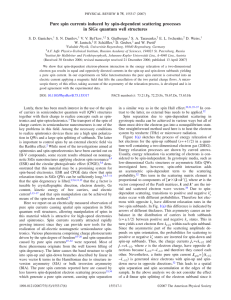 Pure spin currents induced by spin-dependent scattering