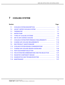 7 COOLING SYSTEM