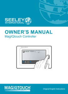 OWNER`S MANUAL - Seeley International