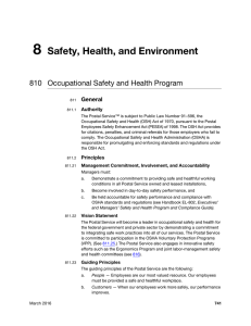 8 Safety, Health, and Environment