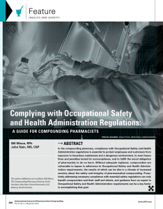 Complying with Occupational Safety and Health Administration