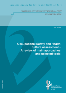 Occupational Safety and Health culture assessment - A - EU-OSHA