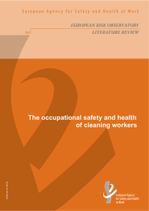 The occupational safety and health of cleaning workers - EU-OSHA
