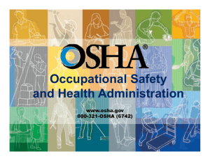 OSHA Inspections Priorities and Mock Inspection