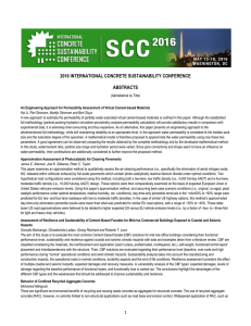 2016 international concrete sustainability conference abstracts