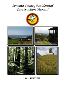 Sonoma County Residential Construction Manual