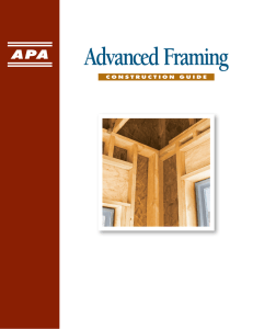 Advanced Framing Construction Guide - APA