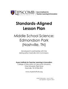 Standards-Aligned Lesson Plan