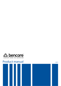 Product manual