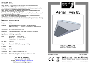 Aerial Twin 65 - Whitecroft Lighting