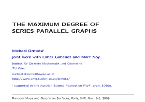 The Maximum Degree of Series Parallel Graphs