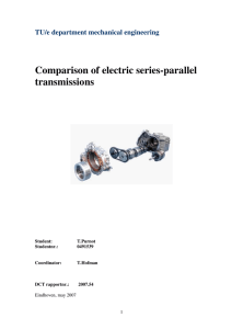 Comparison of electric series-parallel transmissions