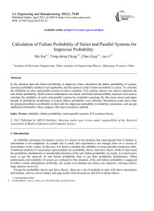 Calculation of Failure Probability of Series and Parallel Systems for