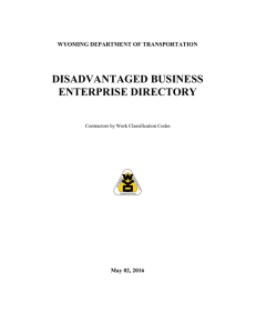 disadvantaged business enterprise directory