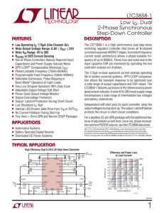 LTC3858-1 - Low IQ, Dual 2-Phase