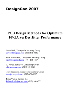 DesignCon 2007 PCB Design Methods for Optimum FPGA