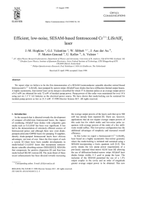 Efficient, low-noise, SESAM-based femtosecond Cr3q:LiSrAlF laser
