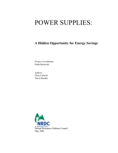 NRDC: Power Supplies - A Hidden Opportunity for Energy Savings