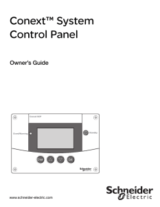 Conext™ System Control Panel