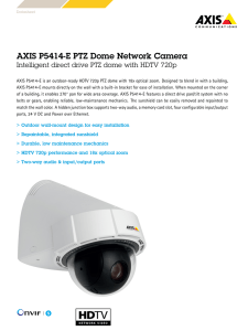AXIS P5414-E PTZ Dome Network Camera