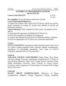 FLEXIBLE AC TRANSMISSION SYSTEMS (ELECTIVE