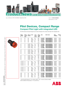 ABB Compact Pilot Lights(LED) - Switch Gear by Control Equipment
