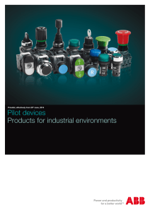 Pilot devices Products for industrial environments