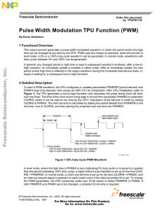 Pulse Width Modulation TPU Function (PWM)