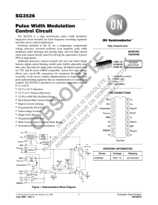 SG3526 Pulse Width Modulation Control Circuit