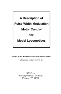 A Description of Pulse Width Modulation Motor Control