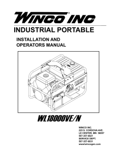 60706-239 Operators Manual WL18000VE/N