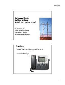 Advanced Topics in Stray Voltage