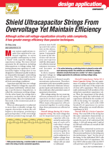 Shield Ultracapacitor Strings From Overvoltage Yet Maintain Efficiency