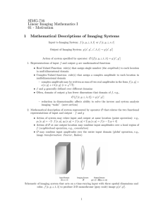 SIMG-716 Linear Imaging Mathematics I 01