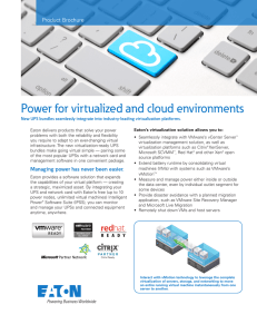 Power for virtualized and cloud environments