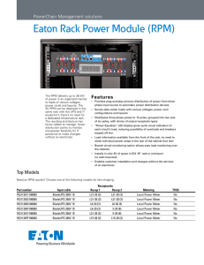 Eaton Rack Power Module (RPM)